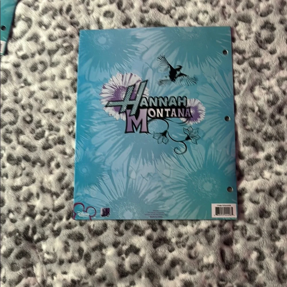 Disney Hannah Montana Floral Folders - Blue and Purple